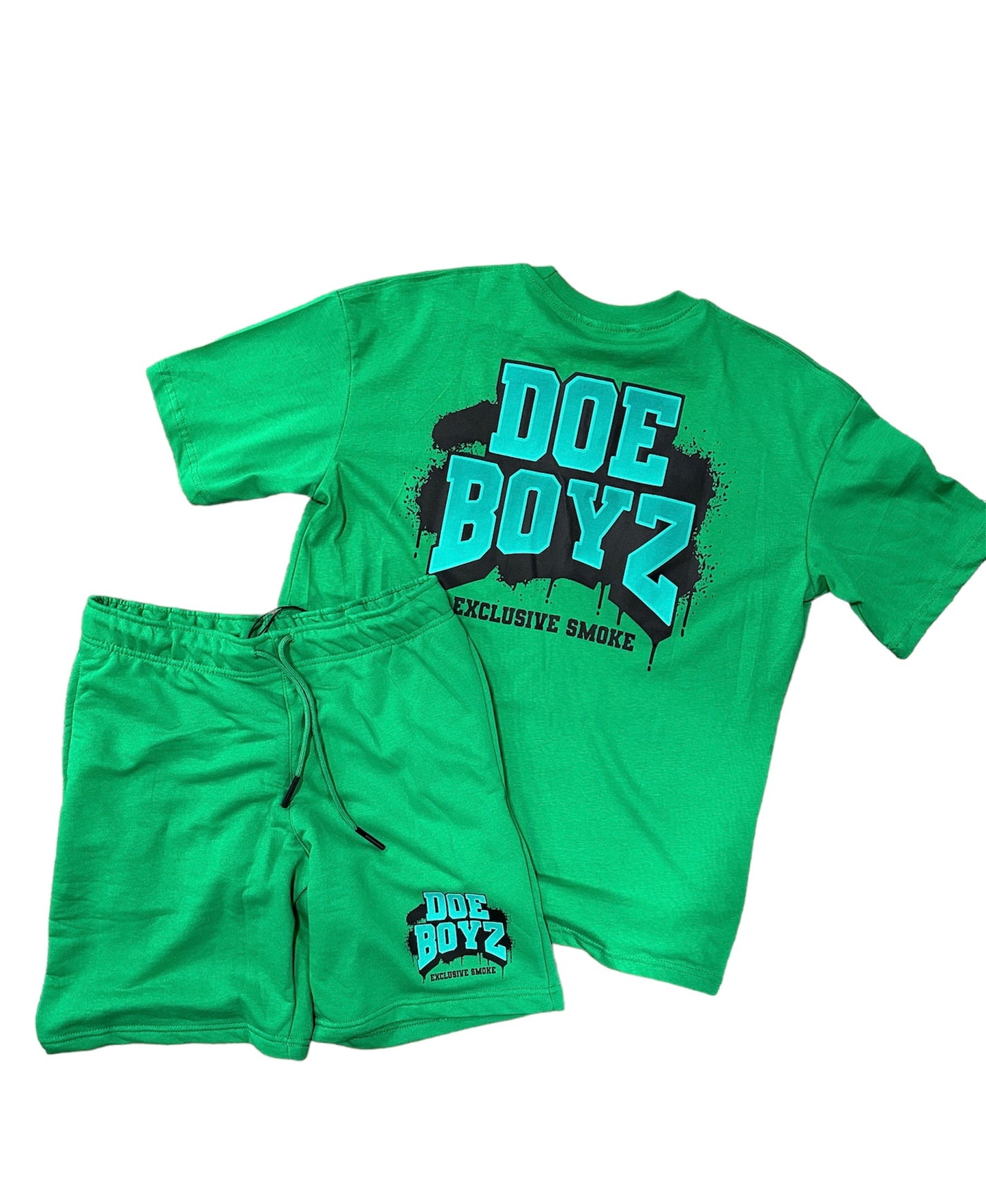 GREEN T SHIRT & SHORTS (set)